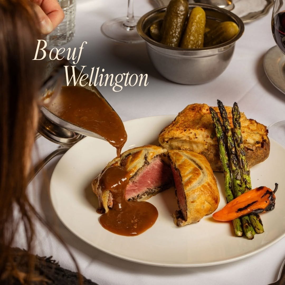 Beef Wellington served at Gibbys in Old Montreal